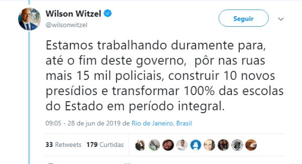 Publicação no Twitter