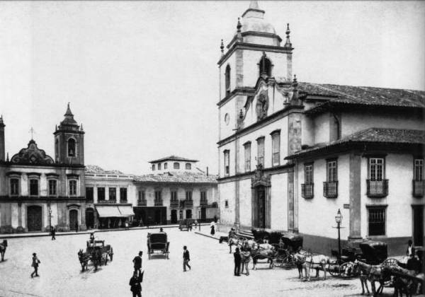 Matriz da Sé, em foto de Militão Augusto de Azevedo, década de 1860